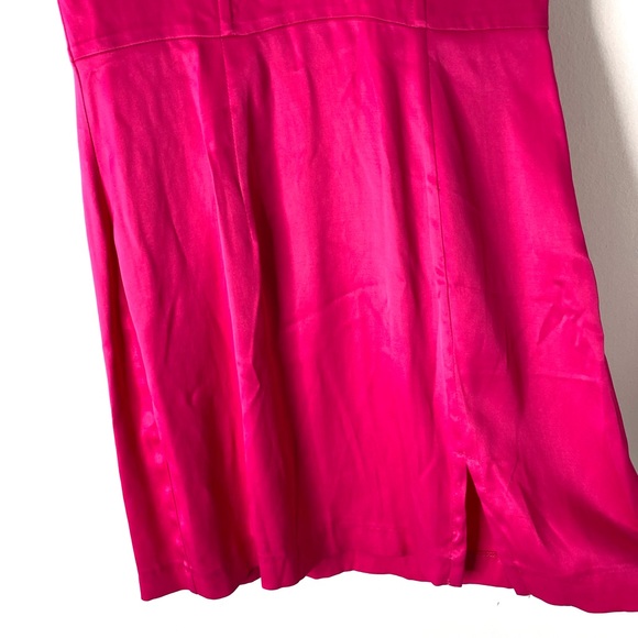 Zara Barbie Pink Satin Midi Dress NWT - Picture 3 of 8